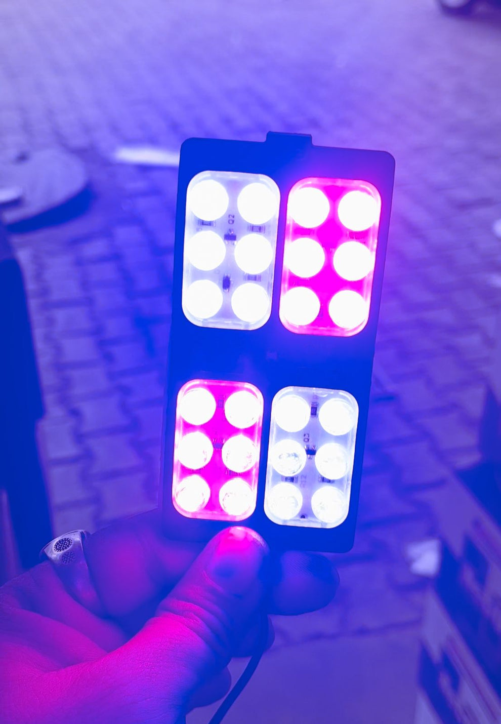 2 Colour Light RGB Hazard Light (2 Pcs)