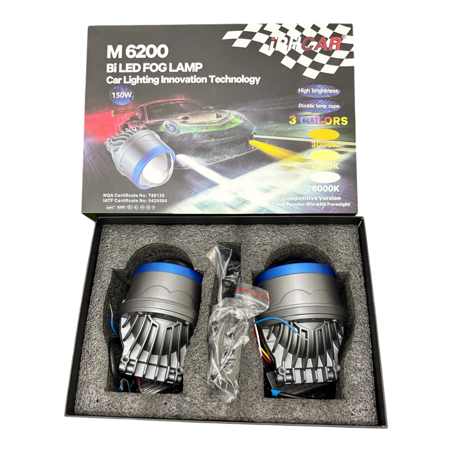 IPH M 6200 150W Tri Colour Projector Fog Lights