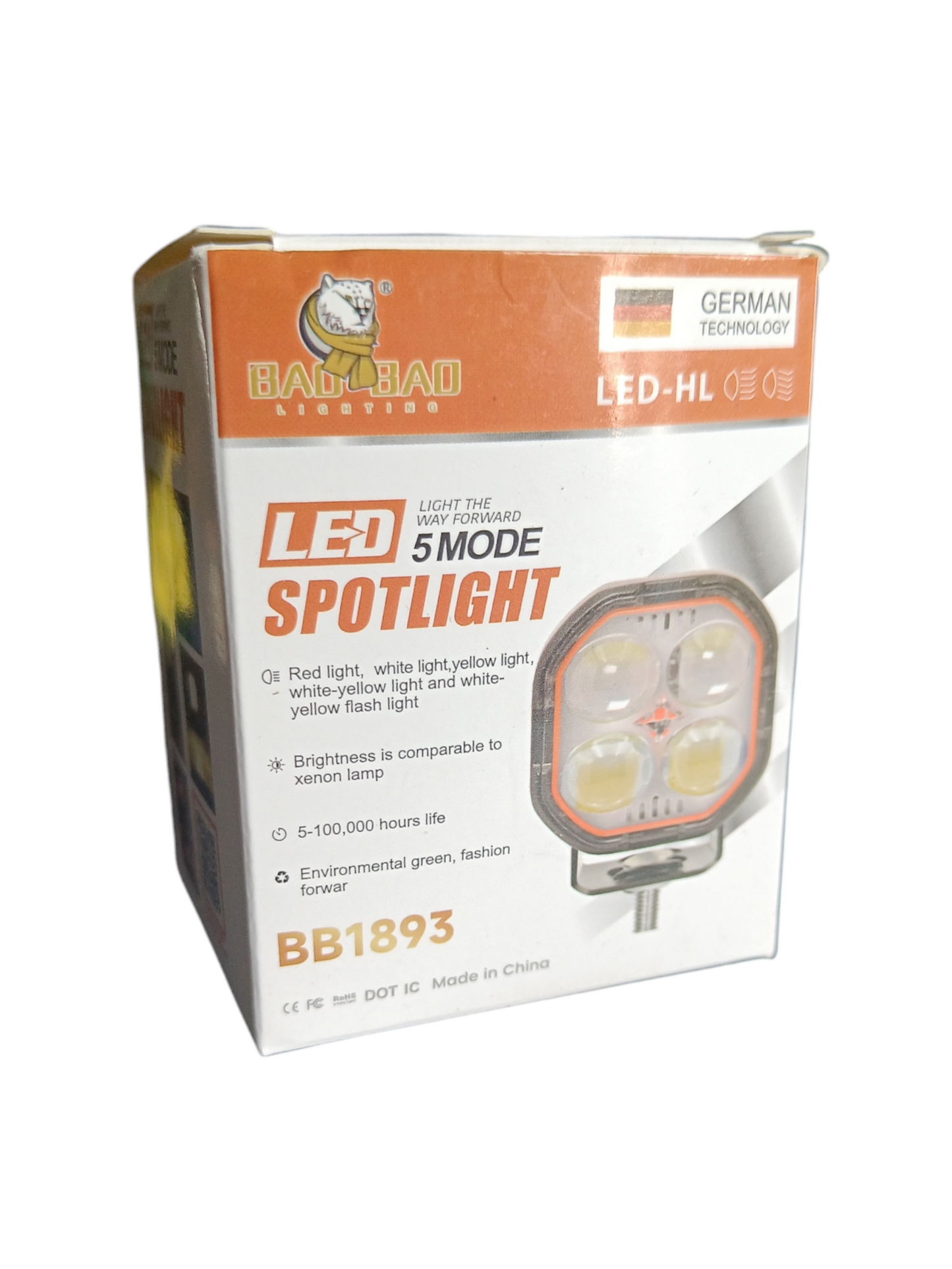 BAOBAO 4 Lens 60W Fog Light| Dual Colour Mode with Flashing Mode| Red Devil Eye Mode