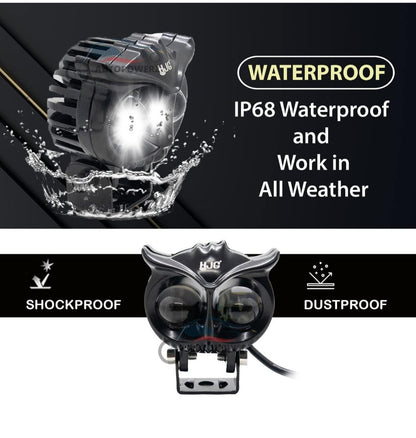 Metal Body Owl with Double Colour Flash (1 Pcs)