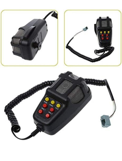 Imported 100W Car 7 Tone Sound Siren Speaker 12V Vehicle Horn With Mic PA Speaker