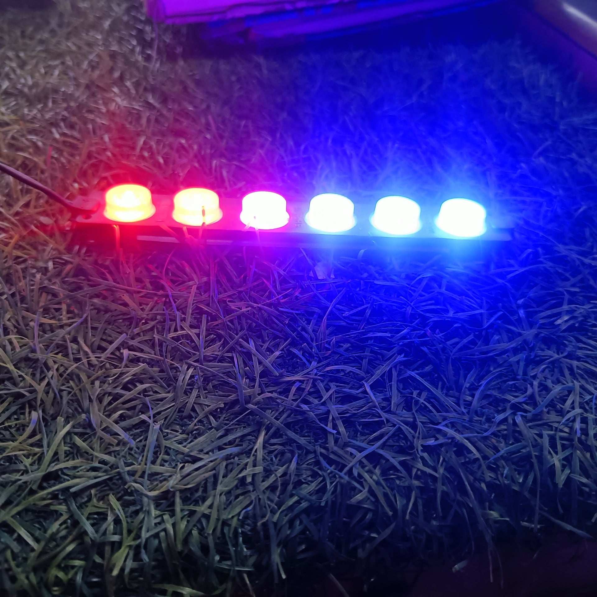 Truck/Car/Bike 12V 6smd LED Strobe Warning Light Strobe Grille Flashing Lightbar (pack of 2)