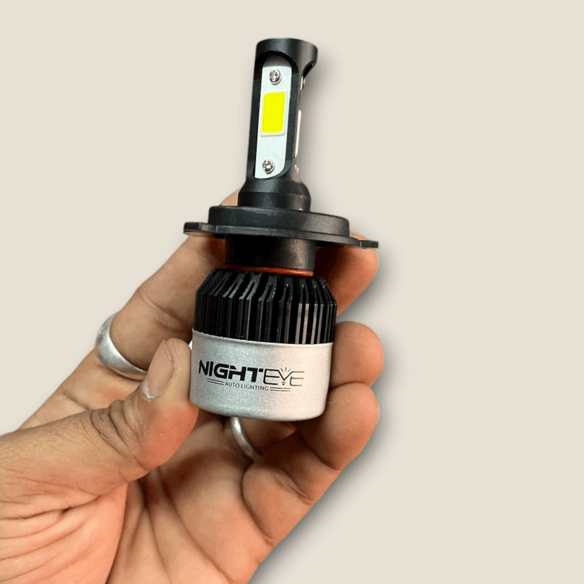 Original NightEye 72W Having 9000LM High Defination 6500k Ultra White Headlight with 3 Year Replacement Warranty (Pack of 2)