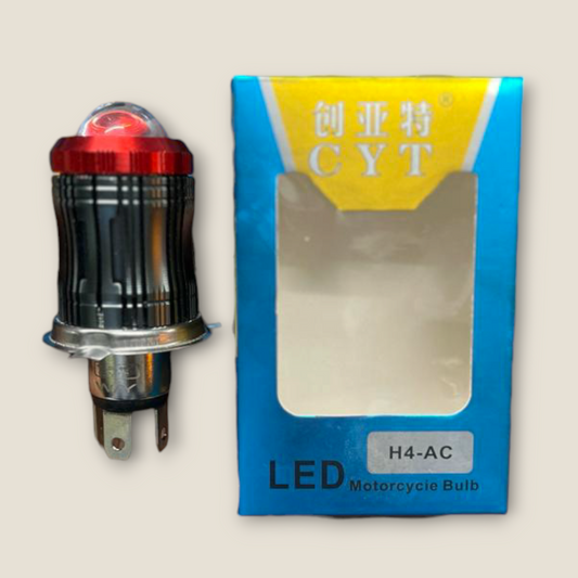 50W CYT H4 Dual Color Projector Lens -  White Yellow Pro Universal LED Headlight Bulb