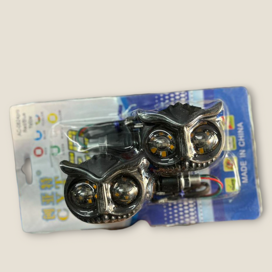 CYT Tri Color Owl Ullu Shape Running Indicator Blinker Bright LED Universal for all bikes.