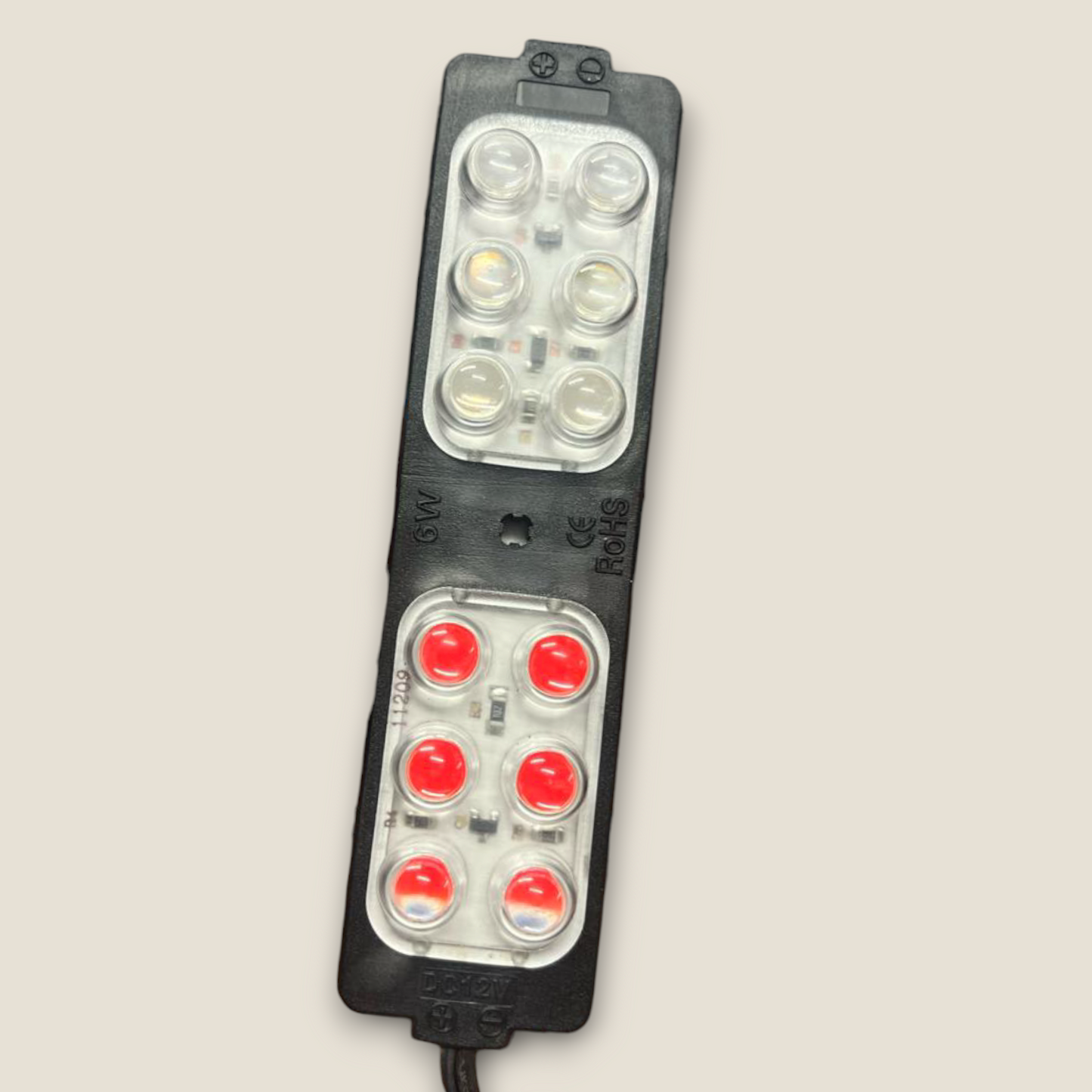 Universal Police Bar Light Auto Strobe Warning Light Flashing Red, Blue (12 V, 15 W) Pack of 2