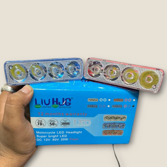 LIU HJG 4 LED Flasher LED Fog Light (2pc) (20 Watts)