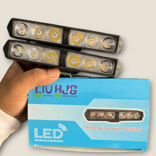 HJG 36W G1 UNIVERSAL 2PC/SET Dual Mode Flashing Blinking Light 6 LED Bar Strobe Lights