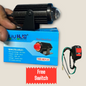 LIU HJG 30W S10 Pro Red Devil Eye Mini Drive Fog Light with free switch (1Pc)