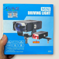 LIU HJG 90W Original Semi Lens Dual Colour Fog Light With Red Devil Eye And Wiring With Canbus ( Pack of 2 )