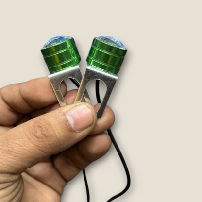 10W Metal Body STROBE LIGHT with 3 Mode (1 Pair) Universal for Bikes and Car