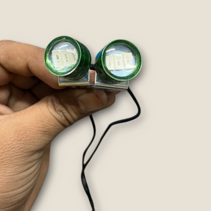 10W Metal Body STROBE LIGHT with 3 Mode (1 Pair) Universal for Bikes and Car