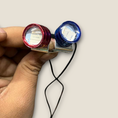10W Metal Body STROBE LIGHT with 3 Mode (1 Pair) Universal for Bikes and Car