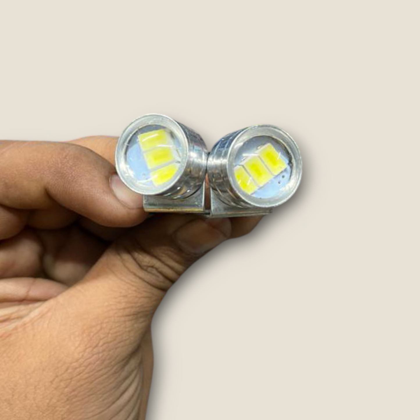 10W Metal Body STROBE LIGHT with 3 Mode (1 Pair) Universal for Bikes and Car