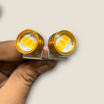 10W Metal Body STROBE LIGHT with 3 Mode (1 Pair) Universal for Bikes and Car