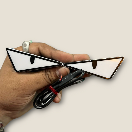 Universal Heavy Quality Monster Eyes Bike Forehead LED Indicator 2 pcs for bikes