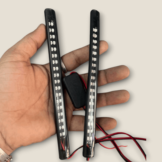 8 Mode Red and Blue 2x Universal LED Strip Lights
