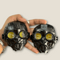 BAOBAO Robot Face 4 Pattern Fog Light Yellow-White Amber light (Pack of 2)