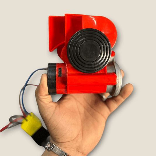 Train Sound Air Operated Horn with Twin Dual Tone Snail Air Horn Super Loud Air pump with Free Relay Wiring