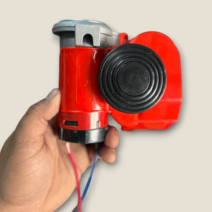 Train Sound Air Operated Horn with Twin Dual Tone Snail Air Horn Super Loud Air pump with Free Relay Wiring