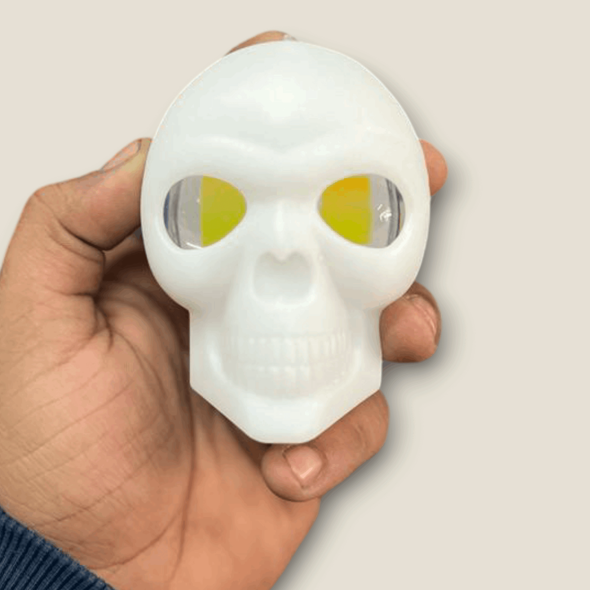 Unique and Fancy 25W White Skull Fog Light with Laser (1 piece)