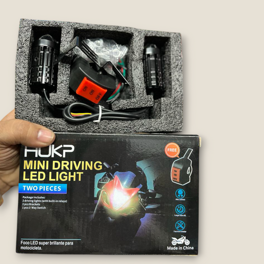 40W HUKP Mini Driving Light High and Low Beam Yellow / White LED Aniti Fog For Cars / Motorcycle