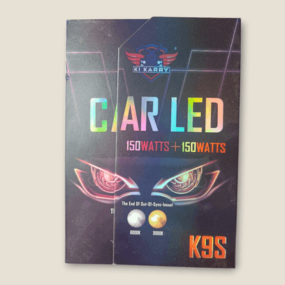 KiKarry High Power 300W/Pair Double Color LED Headlight with remote control and 1 Year Fully Replacement Warranty