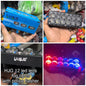 HJG 12 Lens Red Blue Flashing Super Bright LED Fog Spot Lamp Headlight ( Pack of 1 )