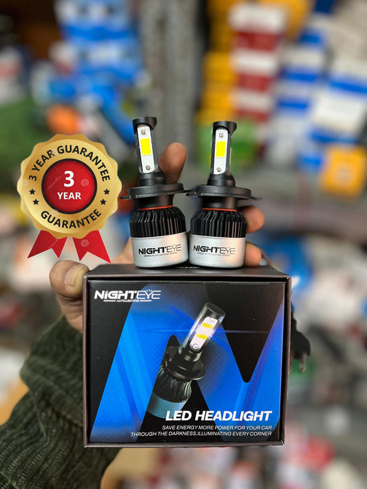 Original NightEye 72W Having 9000LM High Defination 6500k Ultra White Headlight with 3 Year Replacement Warranty (Pack of 2)