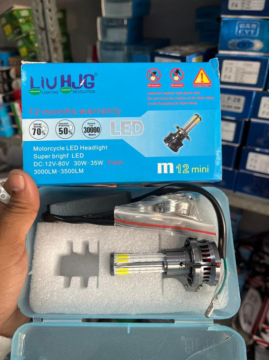 HJG M12 Mini 35w Flashing LED Headlight with 1 Year Warranty
