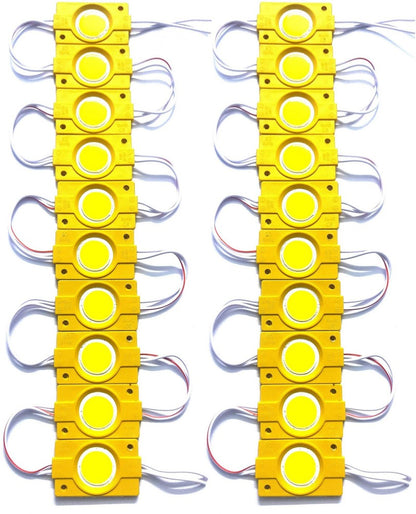 Under-Glow Coin LED Module Strip Light Decoration Interior Light 20 PCs 12V DC for Car, Motorbike (Universal For Bike, Pack of 20)