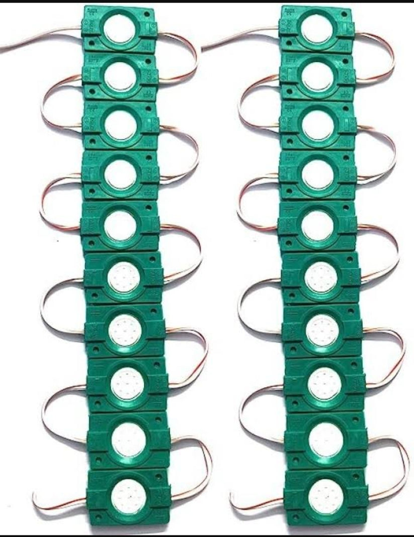 Under-Glow Coin LED Module Strip Light Decoration Interior Light 20 PCs 12V DC for Car, Motorbike (Universal For Bike, Pack of 20)