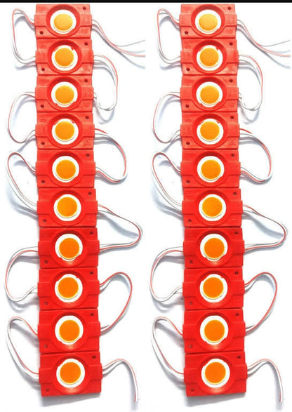Under-Glow Coin LED Module Strip Light Decoration Interior Light 20 PCs 12V DC for Car, Motorbike (Universal For Bike, Pack of 20)