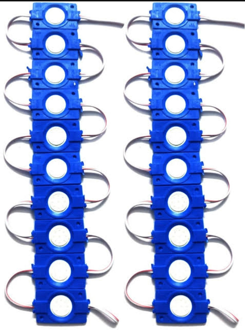 Under-Glow Coin LED Module Strip Light Decoration Interior Light 20 PCs 12V DC for Car, Motorbike (Universal For Bike, Pack of 20)