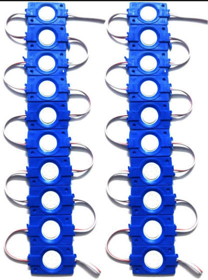 Under-Glow Coin LED Module Strip Light Decoration Interior Light 20 PCs 12V DC for Car, Motorbike (Universal For Bike, Pack of 20)