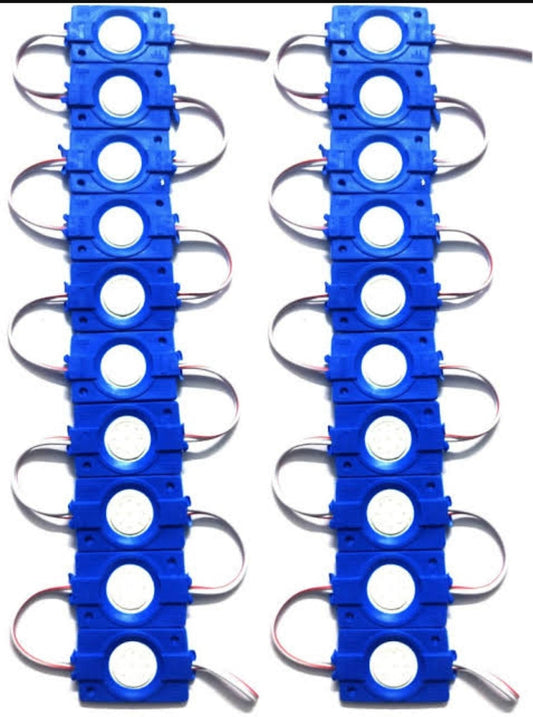 Under-Glow Coin LED Module Strip Light Decoration Interior Light 20 PCs 12V DC for Car, Motorbike (Universal For Bike, Pack of 20)