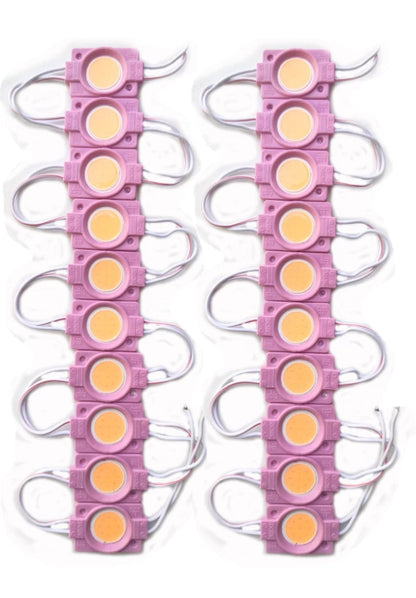 Under-Glow Coin LED Module Strip Light Decoration Interior Light 20 PCs 12V DC for Car, Motorbike (Universal For Bike, Pack of 20)