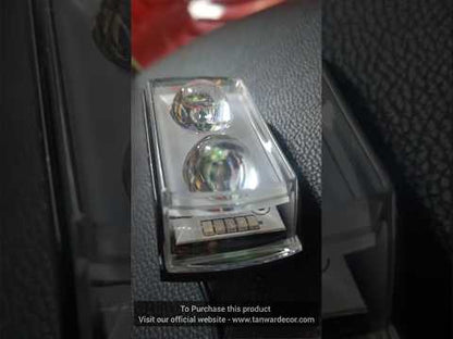 BAOBAO 45W Original Ultra Mini Dual Lens Fog Light with yellow & White and Red/Blue Flashing Light( Pack of 2)