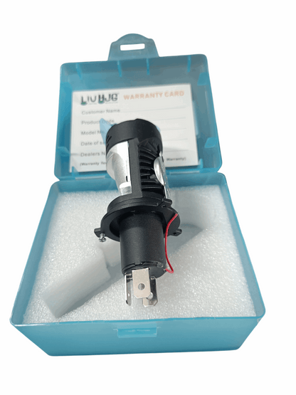 HJG Headlight Bulb with Lens Option, Dual Color (White & Yellow) and Devil Eye as Laser Light