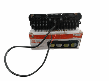 BAOBAO 25W 4 LED 4 in 1 Mode Powerful Focus LED Fog Light, Reflecting 4 Modes White, Yellow, Yellow&White, Y&W Flashing