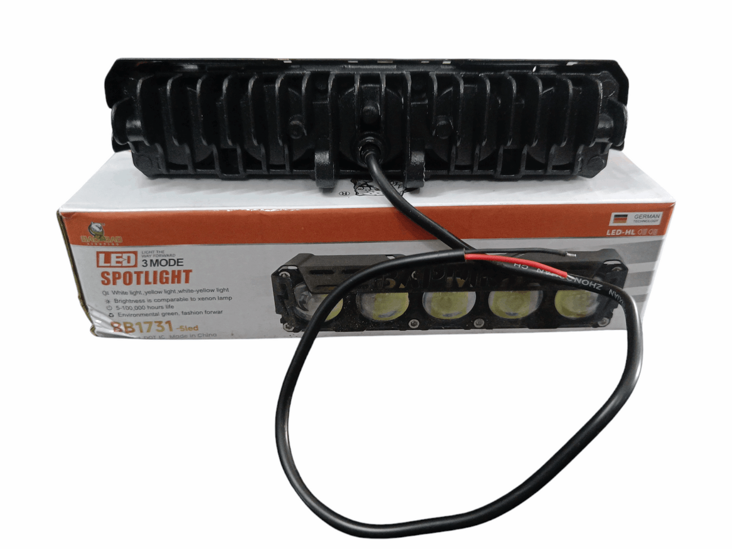 BAOBAO 30W 5 LED 4 in 1 Mode Powerful Focus LED Fog Light, Reflecting 4 Modes White, Yellow, Yellow&White, Y&W Flashing