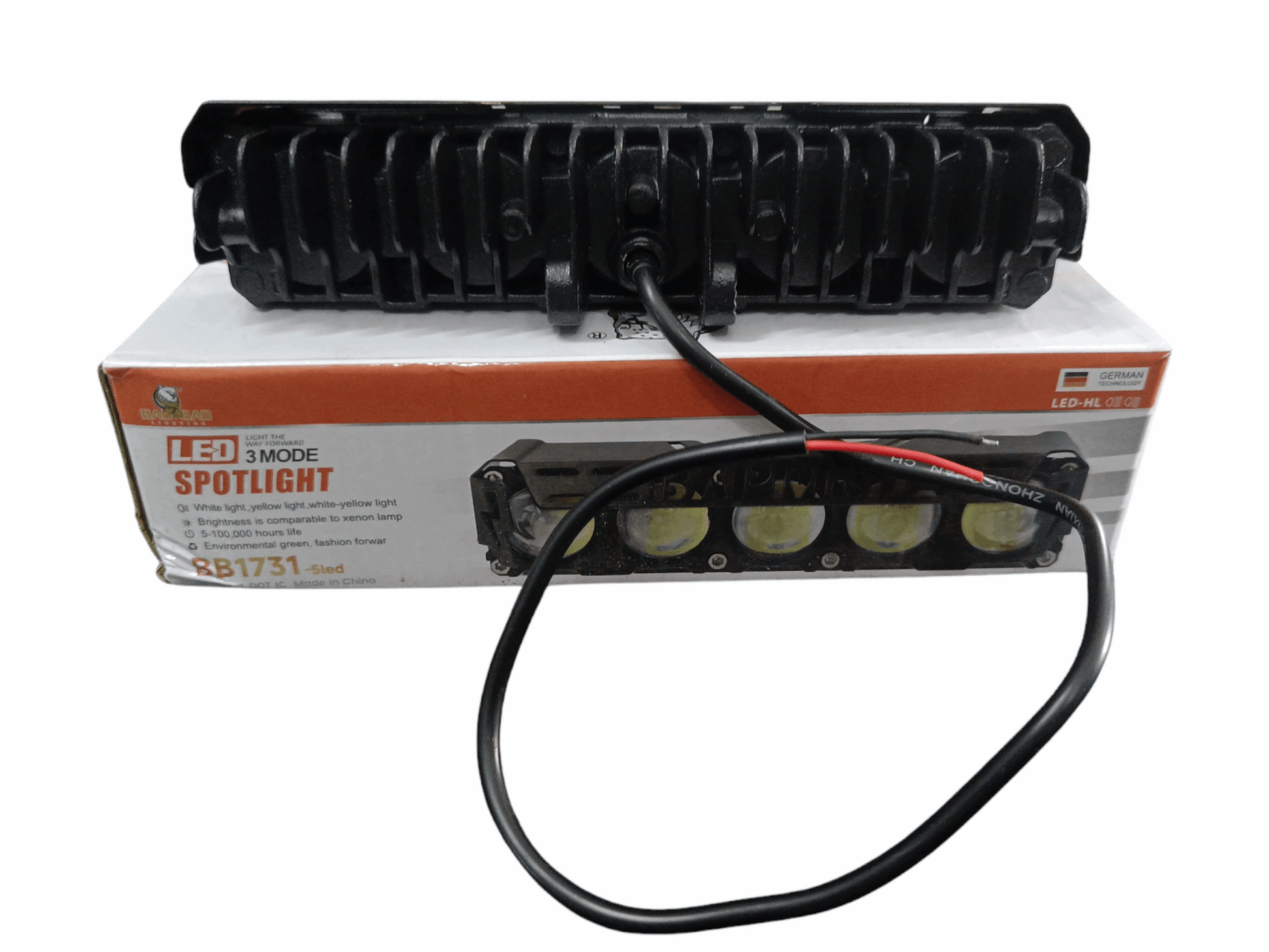 BAOBAO 30W 5 LED 4 in 1 Mode Powerful Focus LED Fog Light, Reflecting 4 Modes White, Yellow, Yellow&White, Y&W Flashing