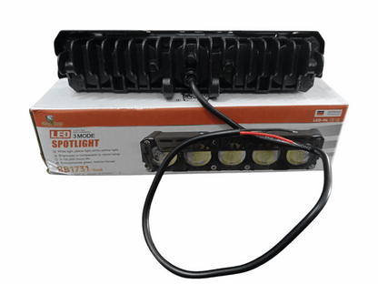 BAOBAO 30W 5 LED 4 in 1 Mode Powerful Focus LED Fog Light, Reflecting 4 Modes White, Yellow, Yellow&White, Y&W Flashing