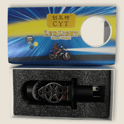 CYT 120W White LED Projector Headlight for motorcycle and Car, Pack of 1