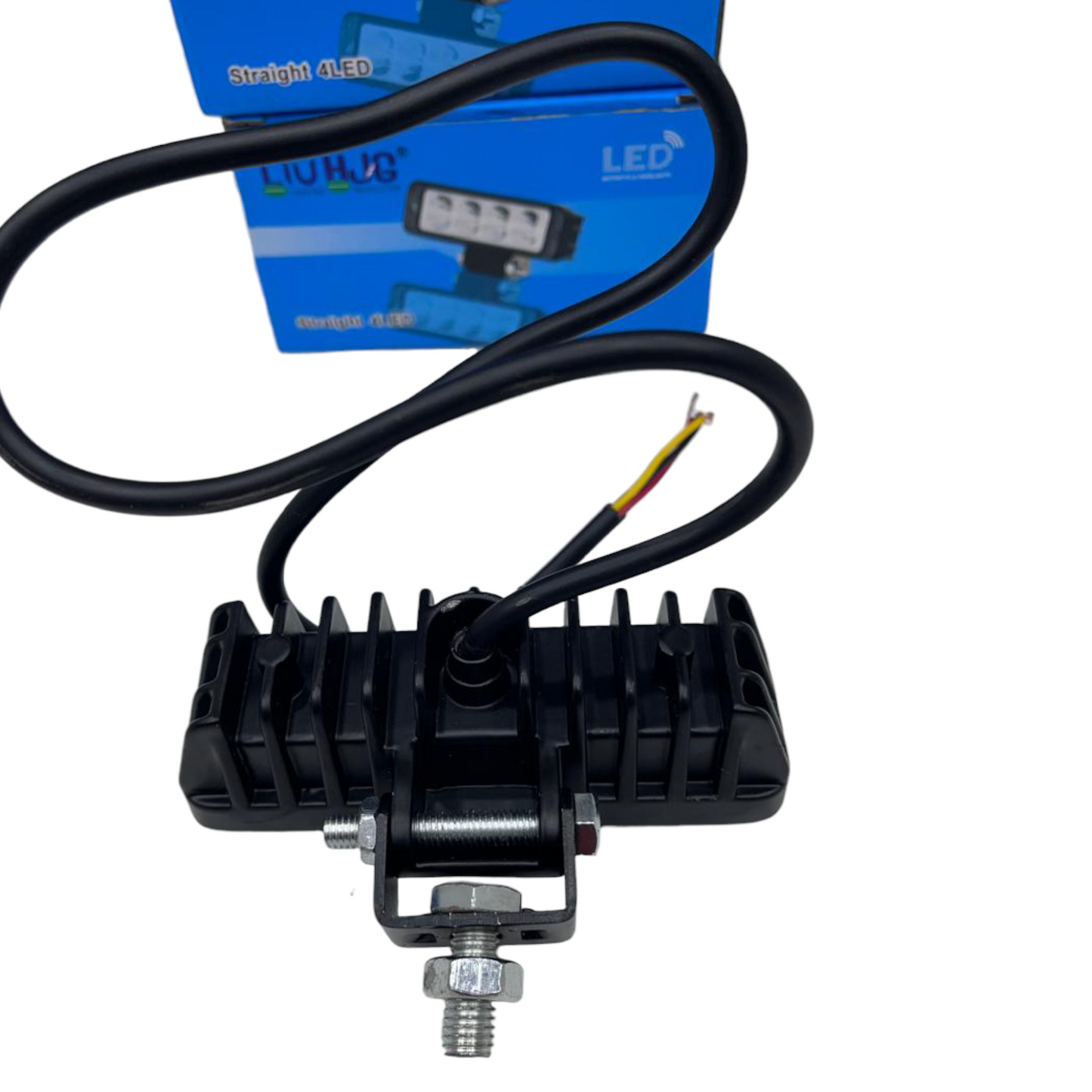 HJG 40W Straight 4 LED Fog Lights (Pair) | Dual Mode Still & Flash | Metal Body | Waterproof