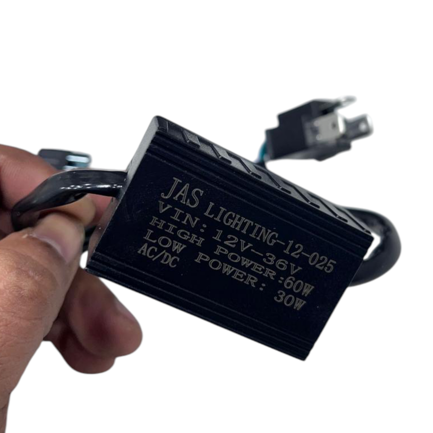 JAS 60W LED Headlight | 6000 Lumens | 6500K White Light | IP68 Waterproof | 1 Year Warranty