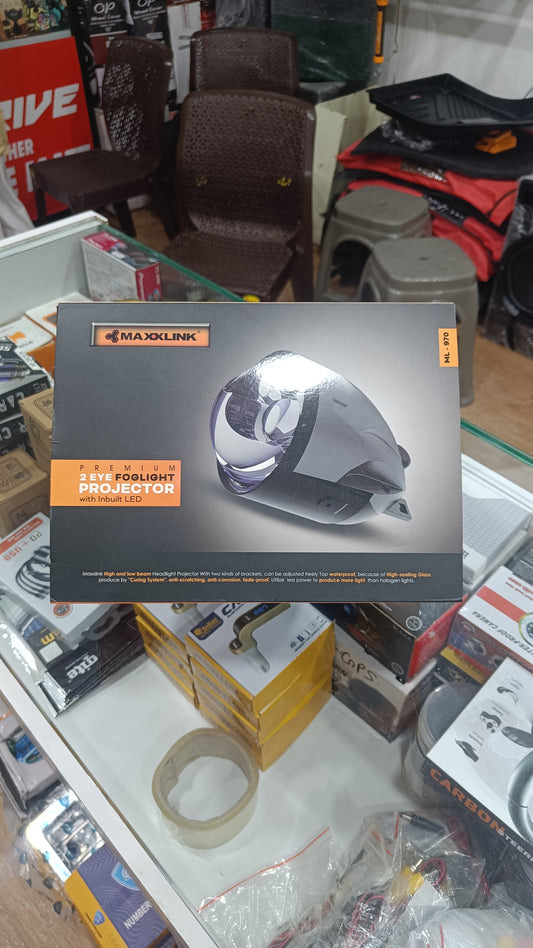 Maxlink 130W ML-970 Blue 2 Eye LED Projector Fog Lamp Headlight