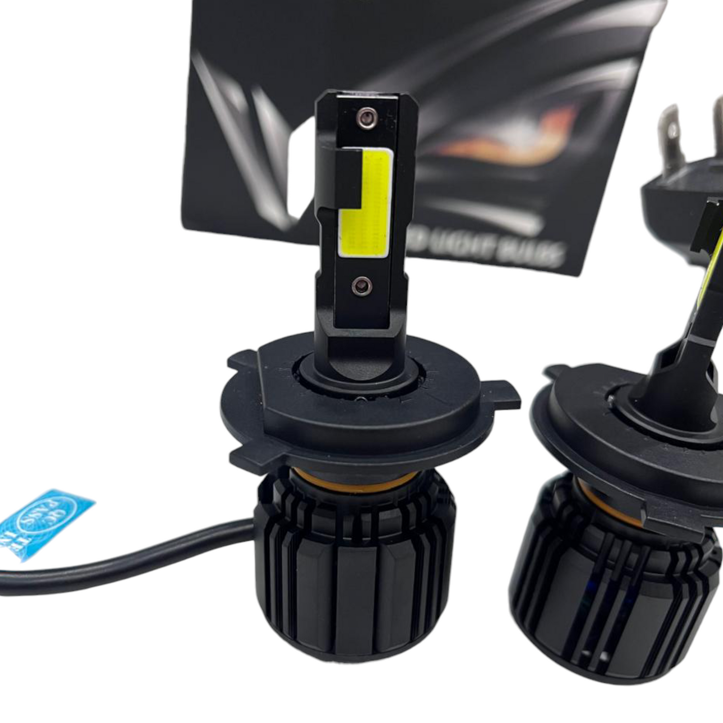 Nighteye 100W/Set LED Headlight (50W Each) – 6500K Cool White | Original H4 Fit | 3-Year Replacement Guarantee