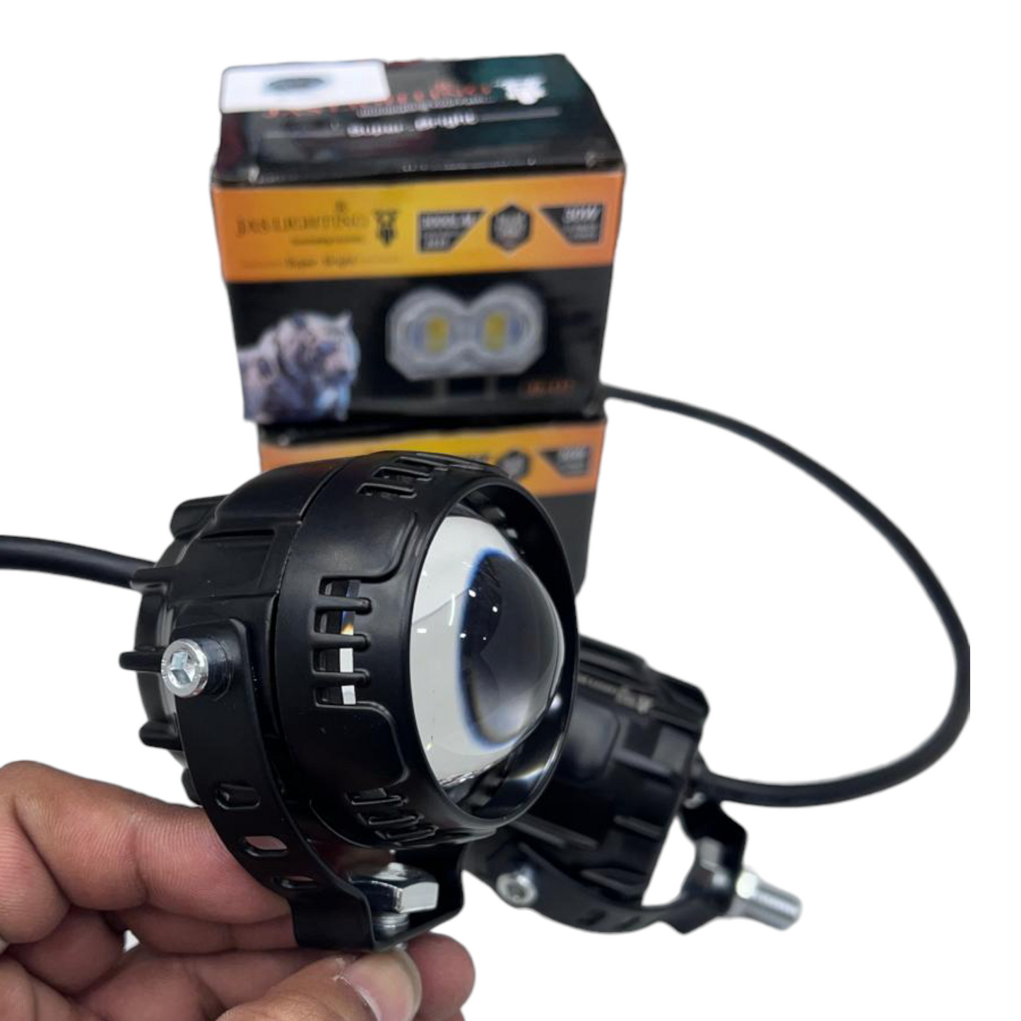 JAS JS-137 60W LED Fog Lights (Set of 2) | Dual Color 4-in-1 with Red Devil Mode
