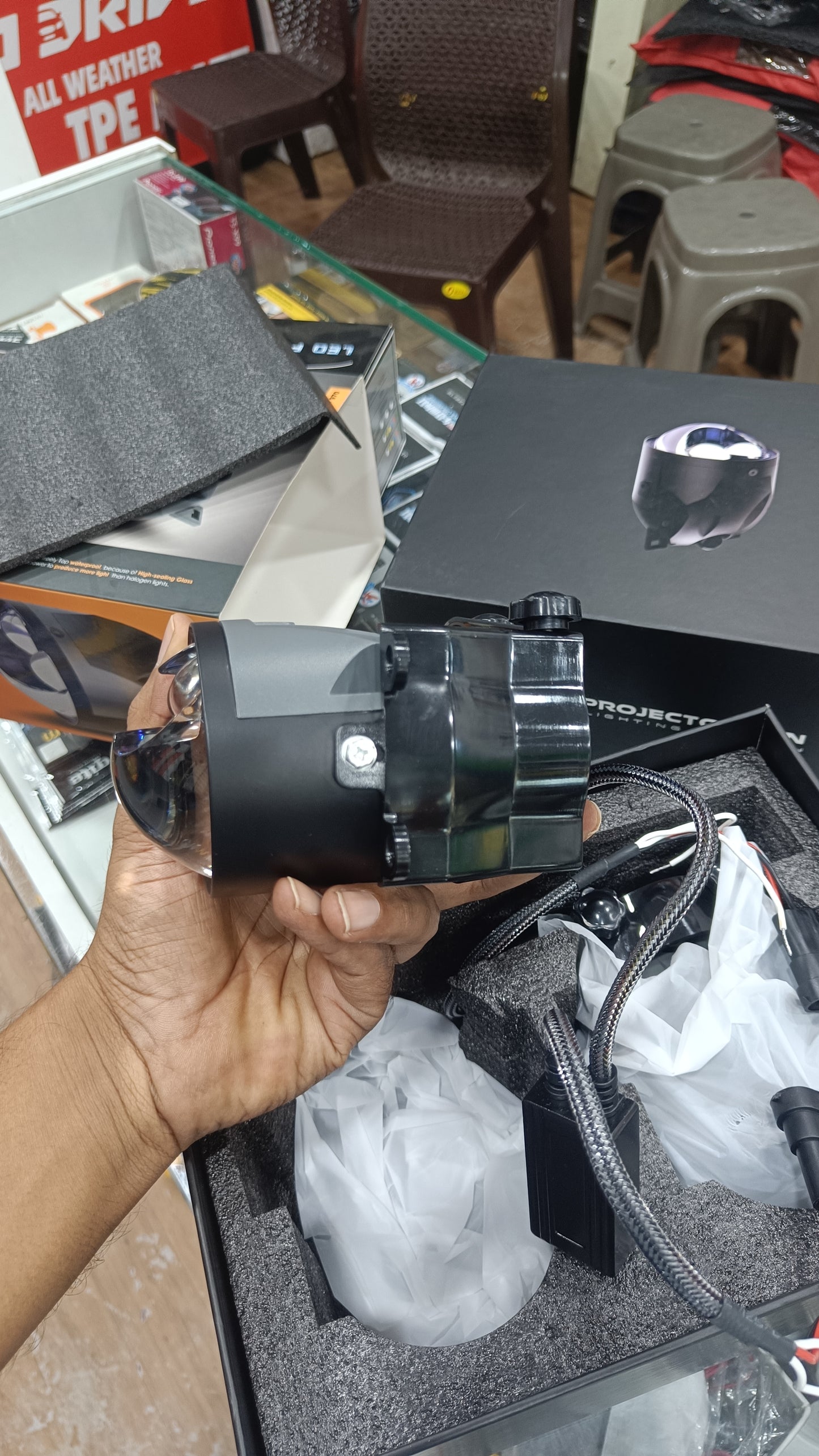 Maxlink 130W ML-970 Blue 2 Eye LED Projector Fog Lamp Headlight